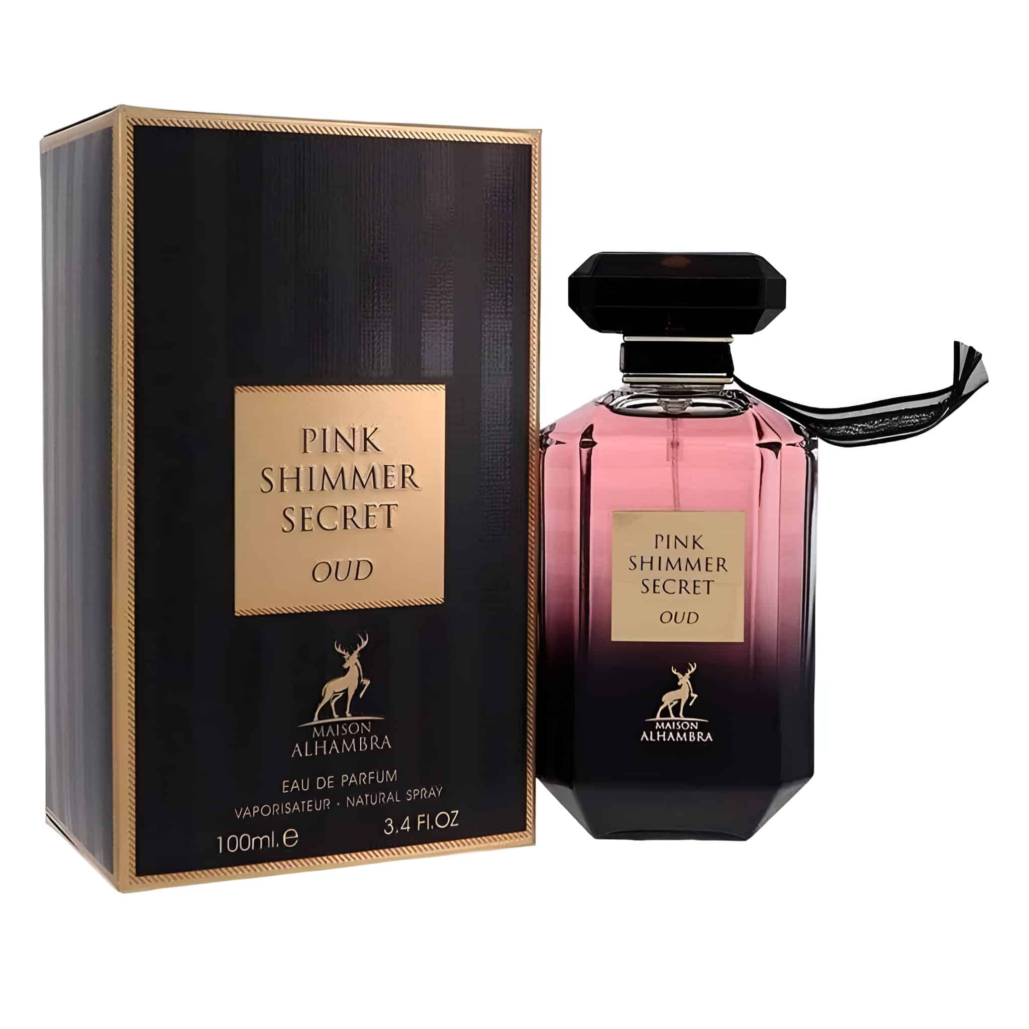 Maison Alhambra Pink Shimmer Secret Oud Eau de Parfum 100ml